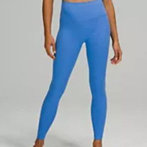 Lululemon Wunder Under HR Tight 25" LUX NWT Blue Nile w/Shopper Bag